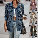 Leopard Print Long Sleeve Jacket