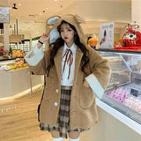 Fashion Winter Bear Ears Bear Tail Imitation Lamb Velvet-1