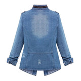 Stylish Plus Size Denim Jacket for Women - Versatile Casual Wear