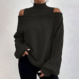 Off-Shoulder Knit Sweater