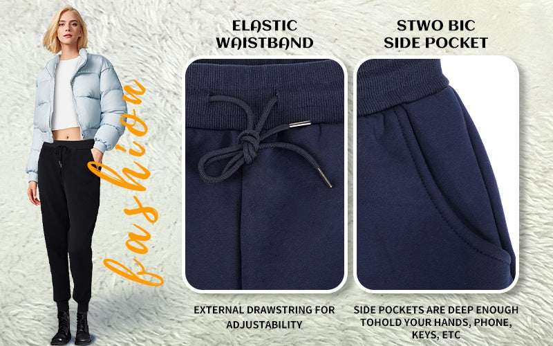 Fleece Jogger Sweatpants for Women