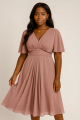 Mode enfärgad och V-ringad midjeband Casual Large