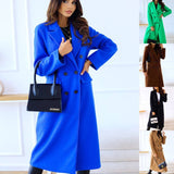 Chic Double-Breasted Wool Coat