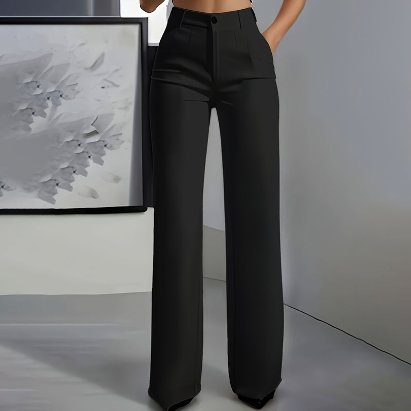 High Waisted Wide Leg Trousers