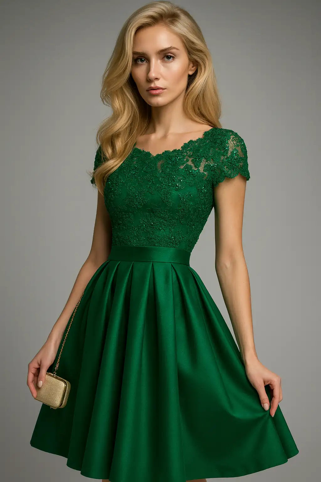 Bakluckelös klänning klänning