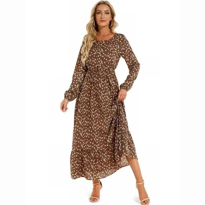 Sping Summer Bohemian Women Maxi Dress Casual Long-7-19