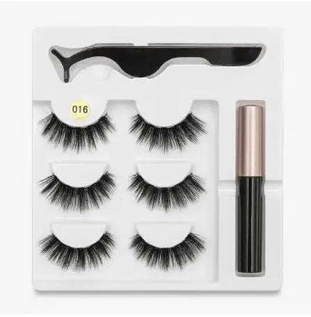 A Pair Of False Eyelashes With Magnets In Fashion-5PC016style-8