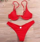 Bikini sexy multi-color optional swimsuit-Red-1