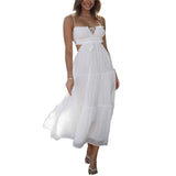 Elegant Cotton White Dresses for Every Occasion-Customized Tencel-4