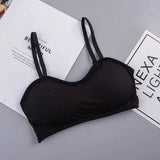 Bra Underwear Lingerie Teenagers Girls Kids Cotton For-Black-6