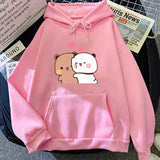 Cartoon Panda Bubu And Dudu Women Plus Size Hoodie-4