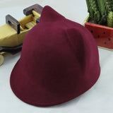 Cat ears Jazz hat top hat-Winered-3