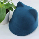 Cat ears Jazz hat top hat-Blueink-5