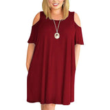 Big size 9XL Dress for Fat MM 2023 Woman Summer dress Loose plus size dresses off the shoulder women clothing 9XL dress vestidos-5