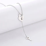 Fashion Love Pendant Stainless Steel Necklace-8