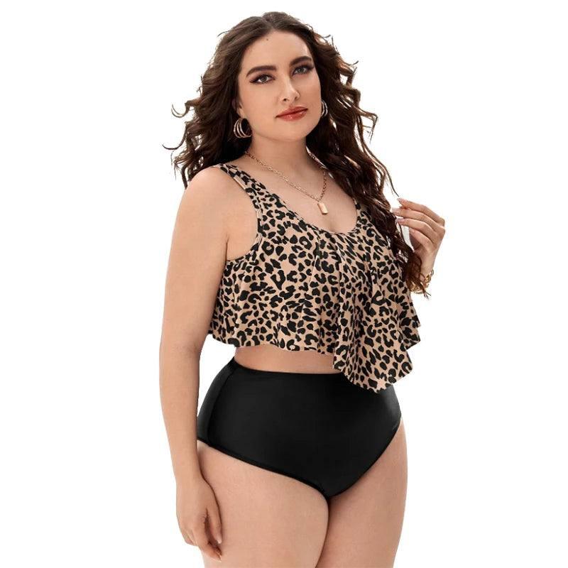 Chic Leopard Print Top Styles for Curvy Fashion-Black-2