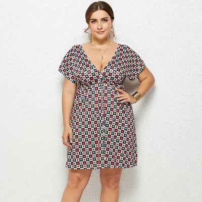 Chic Plus-Size Paisley Summer Dress for Women-03-9