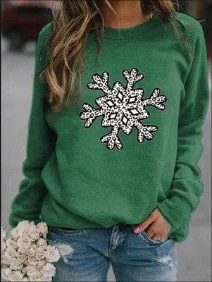 Christmas Creative Letters Printed Crew Neck Sweatshirt-2