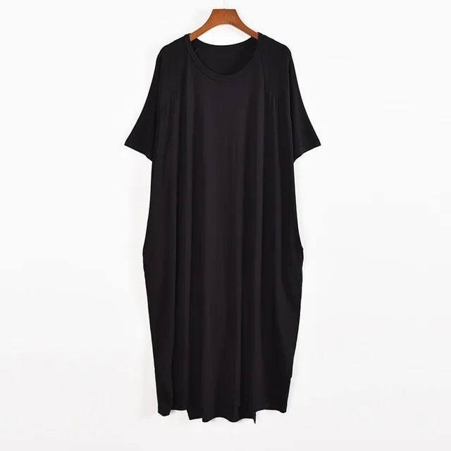 Classic Black Maxi Dress | Elegant & Versatile-black-3