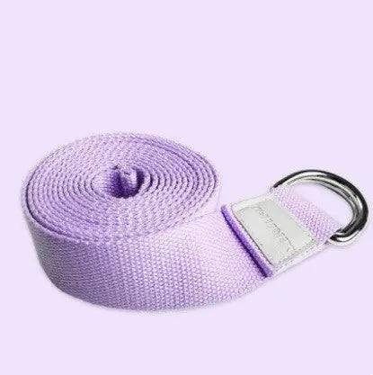 Cotton Yoga Stretch Band Yoga Rope-Purple-12