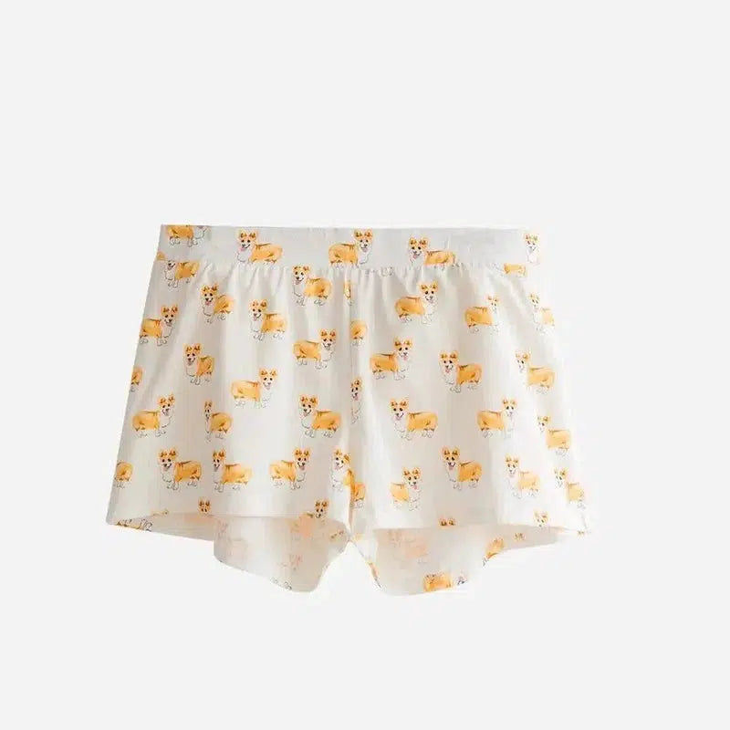 Lovemi Women's Corgi Print Shorts - Comfortable Lounge-G-19