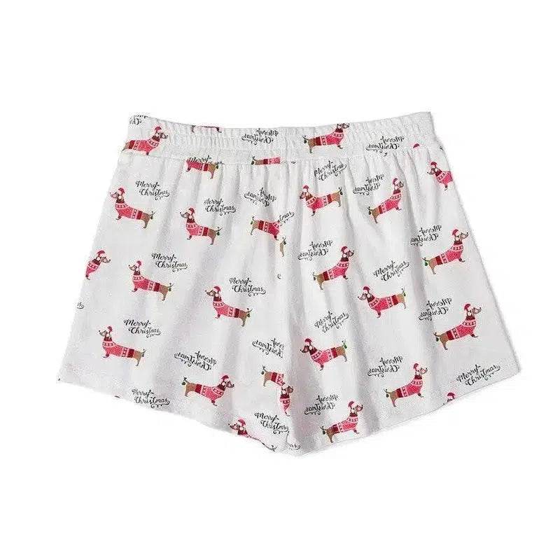 Lovemi Women's Corgi Print Shorts - Comfortable Lounge-F-51