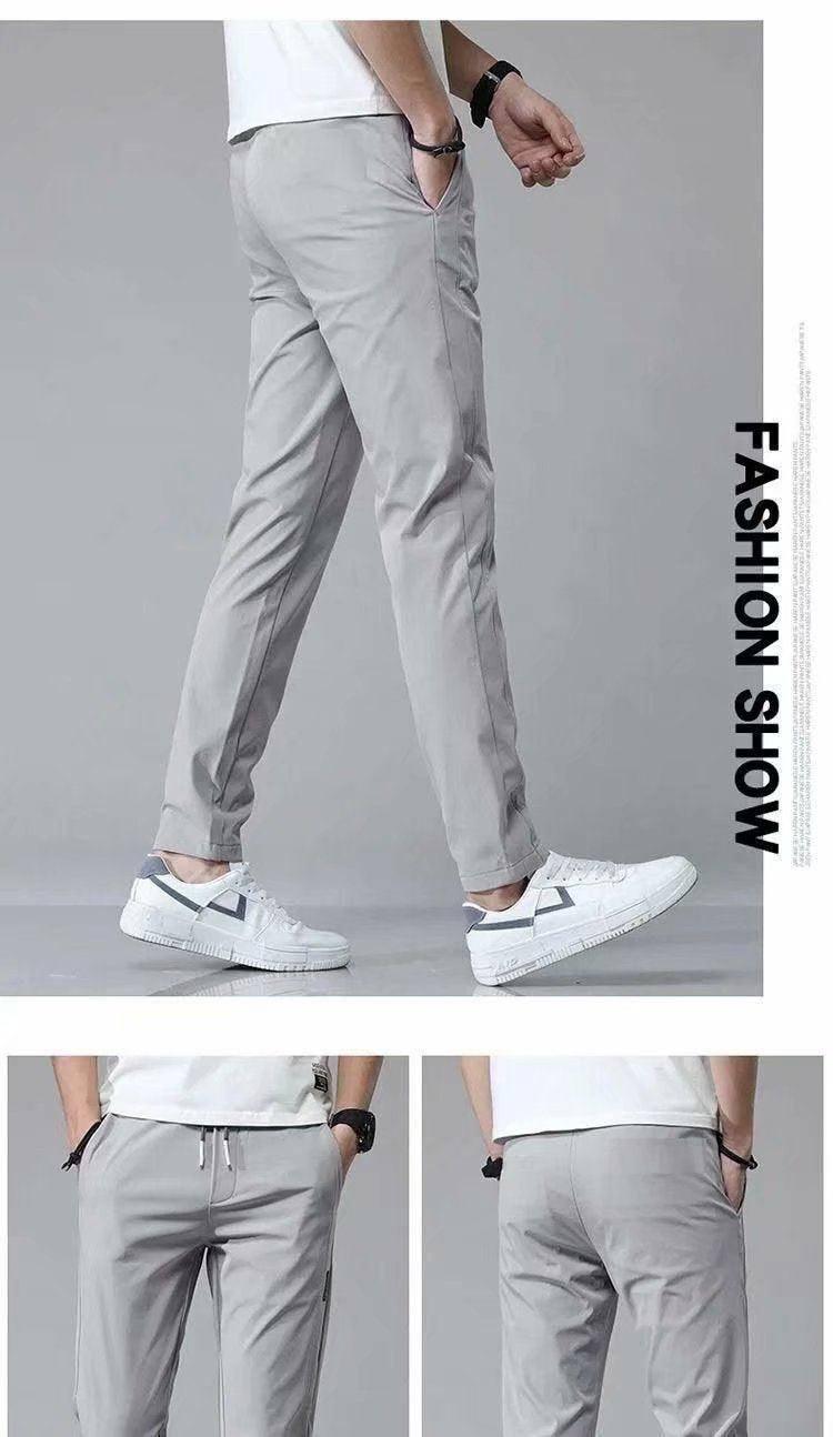 Drawstring Trousers Thin Casual Pants Korean Version Loose-5