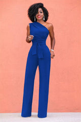 Elegant Blue Jumpsuit for Stylish Evenings-1