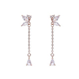 Elegant Butterfly Drop Earrings - Sparkling Jewelry-5