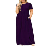 Elegant Floral Maxi Dress | Summer Casual Chic-PURPLE-10