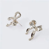 Bow Earrings Simple Style Fashionable And Versatile Earrings-2