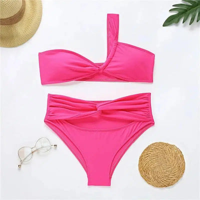 European American Fluorescent Color Bikini Suit-Phosphorpowder-2