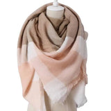 European And American Triangle Cashmere Women's Winter Scarf-3