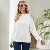 Fashion Lace Panel Shoulder Drop Casual European And-5