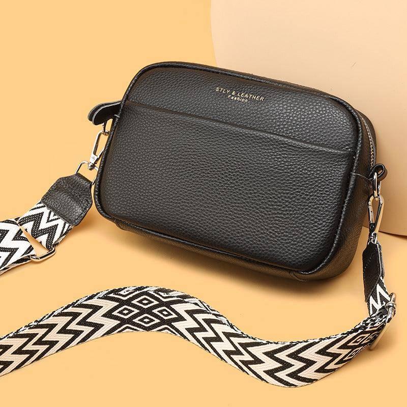 Fashion Shoulder Crossbody Bags With Rhombus Embroidered Wide Shoulder Strap Cute Small Square Bag Women-9