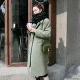 Fashion Solid Color Thick Pocket Women Autumn Winter Warm-6