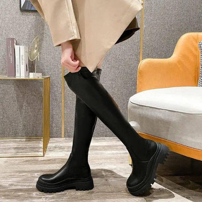 Fashionable Long Boots Slim Women Tall Knight All Match-2