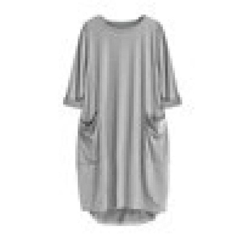 Feitong Plus Size Boho Womens Dress Ladies Casual Pocket-3