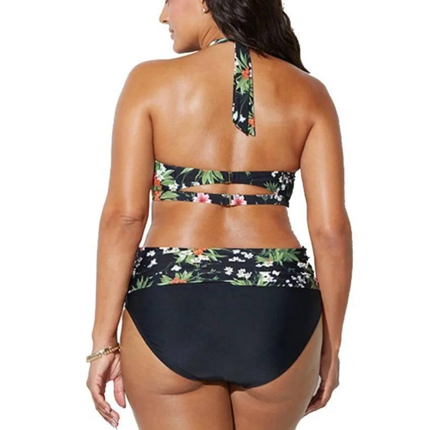 Floral High-Waisted Bikini: Summer Swimwear Trends-2