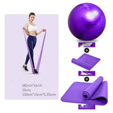 Home Fitness Weight Loss Yoga Equipment-Mat plus tensioner plus yoga b-8