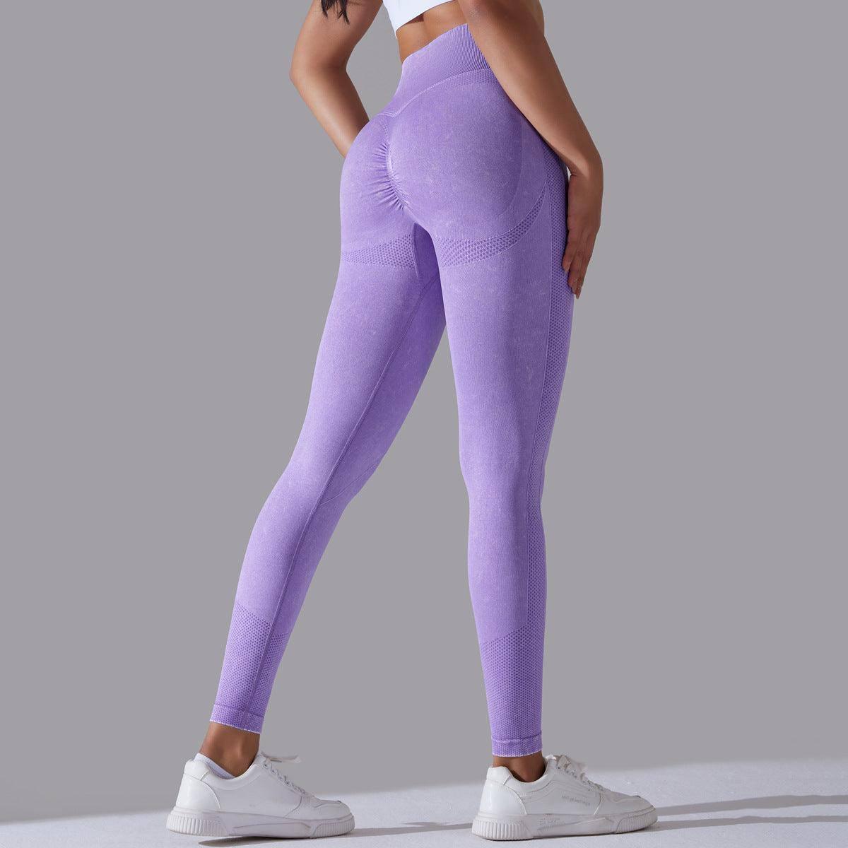 Knitted Seamless Yoga Pants Running Sports Fitness High-6