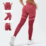 Leopard Print Fitness Pants For Women High Waist Butt-1