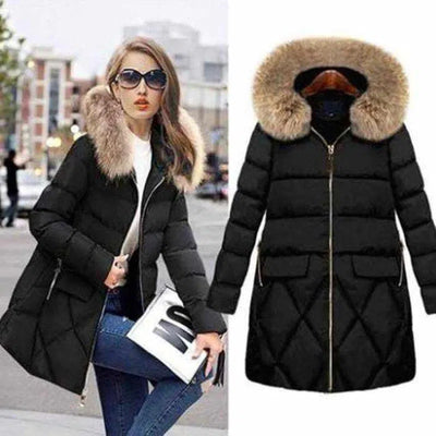 200 Kg Mid-Length Hooded Cotton Coat-1