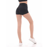 Coloravlue Soft Nylon Fitness Jogger Shorts Women High Waist-3