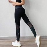 Colorblock fitness pants stretch-Black grey-2