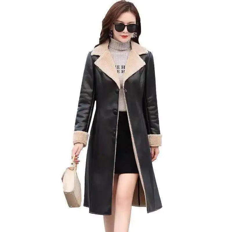 LOVEMI - Lovemi - Composite fur coat with lapel