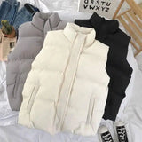 Couple Cotton Vest Korean Style Outer Wear Winter Warm-1