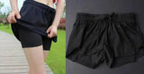 Double Layered Yoga Shorts-Black-13