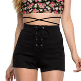 LOVEMI - Lovemi - Eyelet straps slim shorts