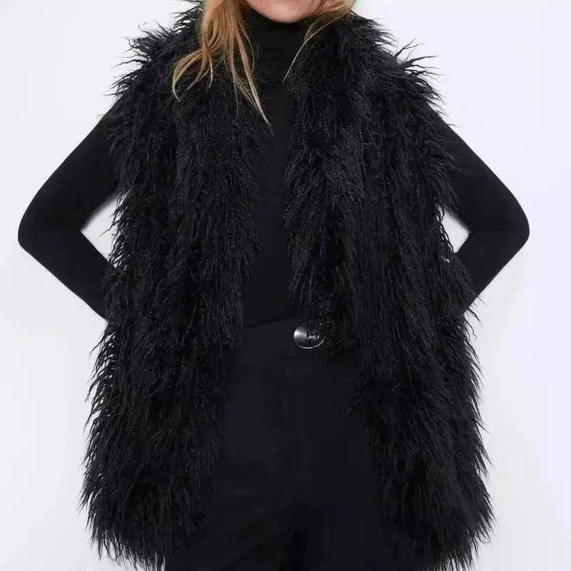 LOVEMI - Lovemi - Faux fur effect vest vest